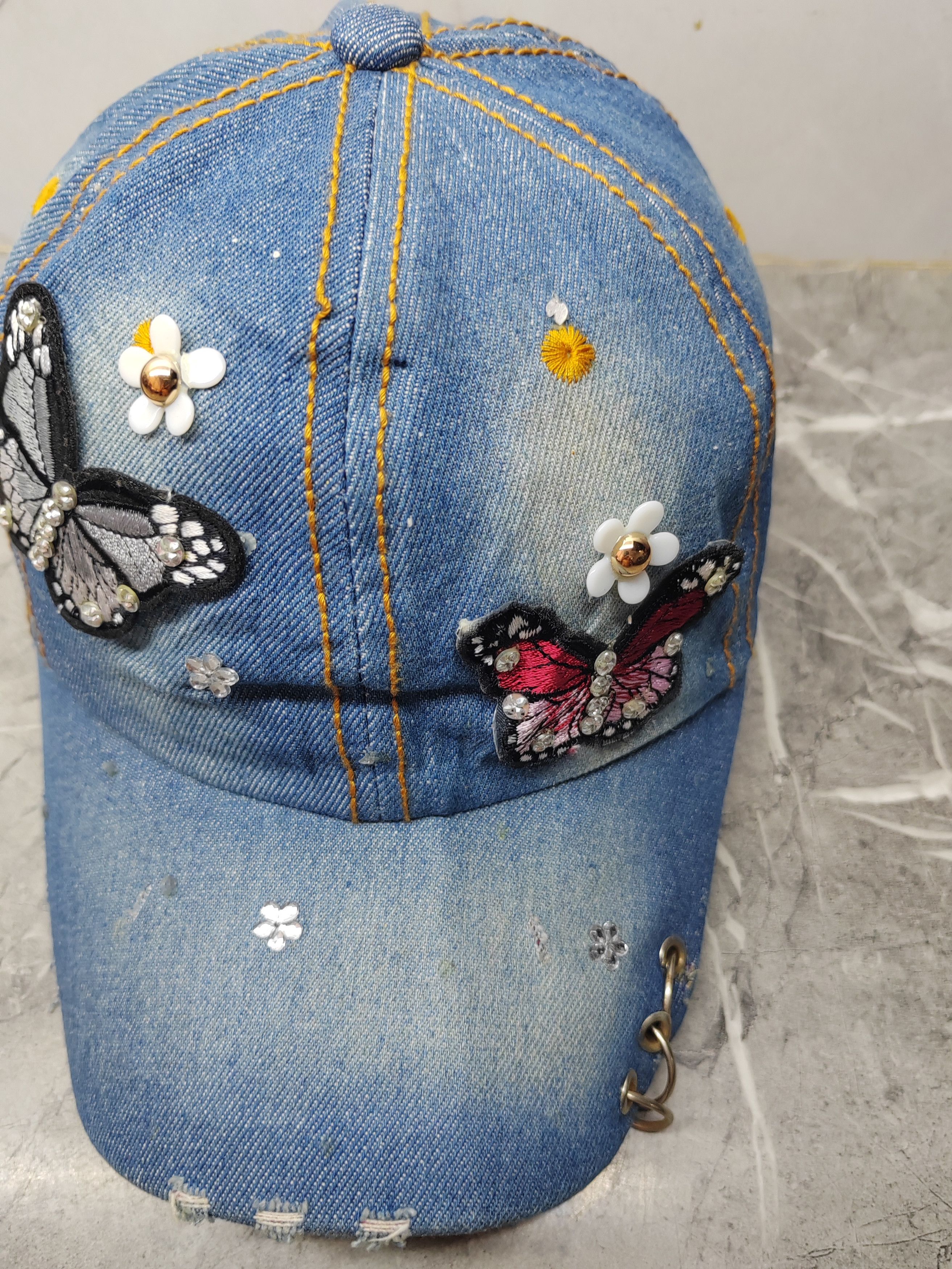 Japanese Brand Vintage Handmade Punk Distressed Style Cap Hat Size ONE SIZE - 3 Thumbnail