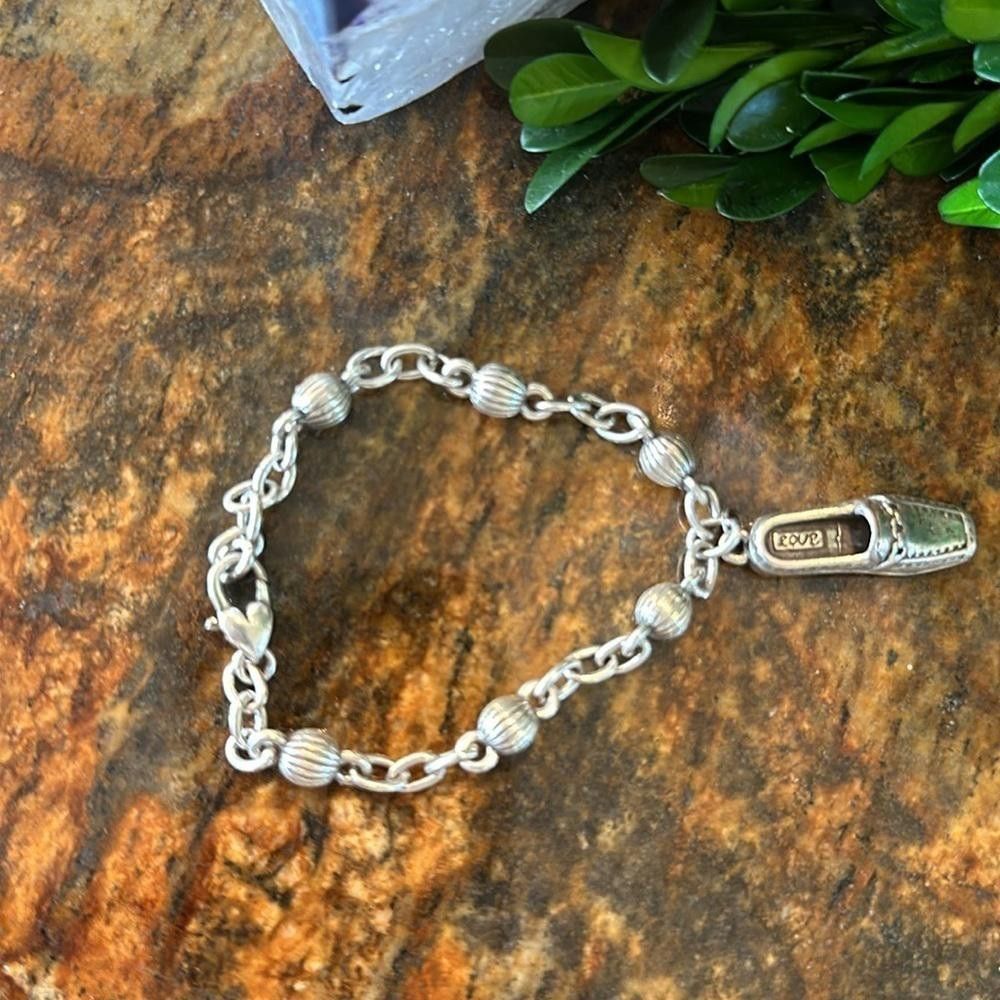 Brighton Brighton Charming Vintage Silver Bracelet with Shoe Charm Size ONE SIZE - 5 Thumbnail
