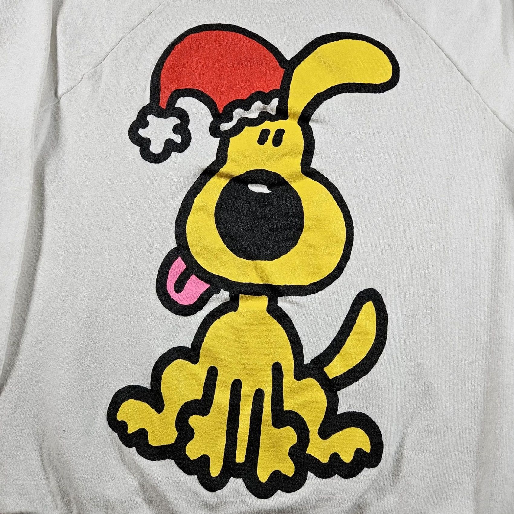 Vintage VINTAGE Santa Hat Dog Christmas Sweatshirt Crewneck Mens Large White Graphic 90s Santa Hat Graphic Print Christmas Dog Holiday Men's Pullover Size US L / EU 52-54 / 3 - 2 Thumbnail