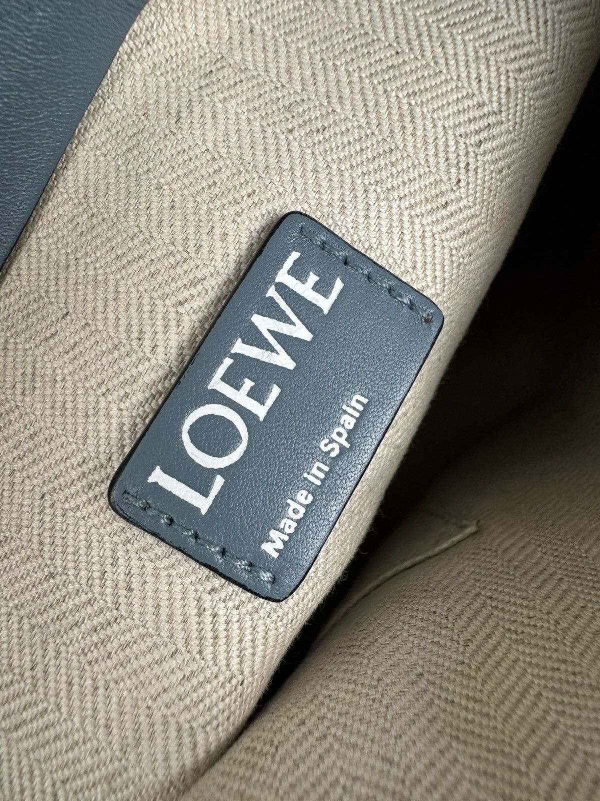 Loewe Loewe - T Pouch Leather Clutch Bag - Blue Size ONE SIZE - 16 Thumbnail