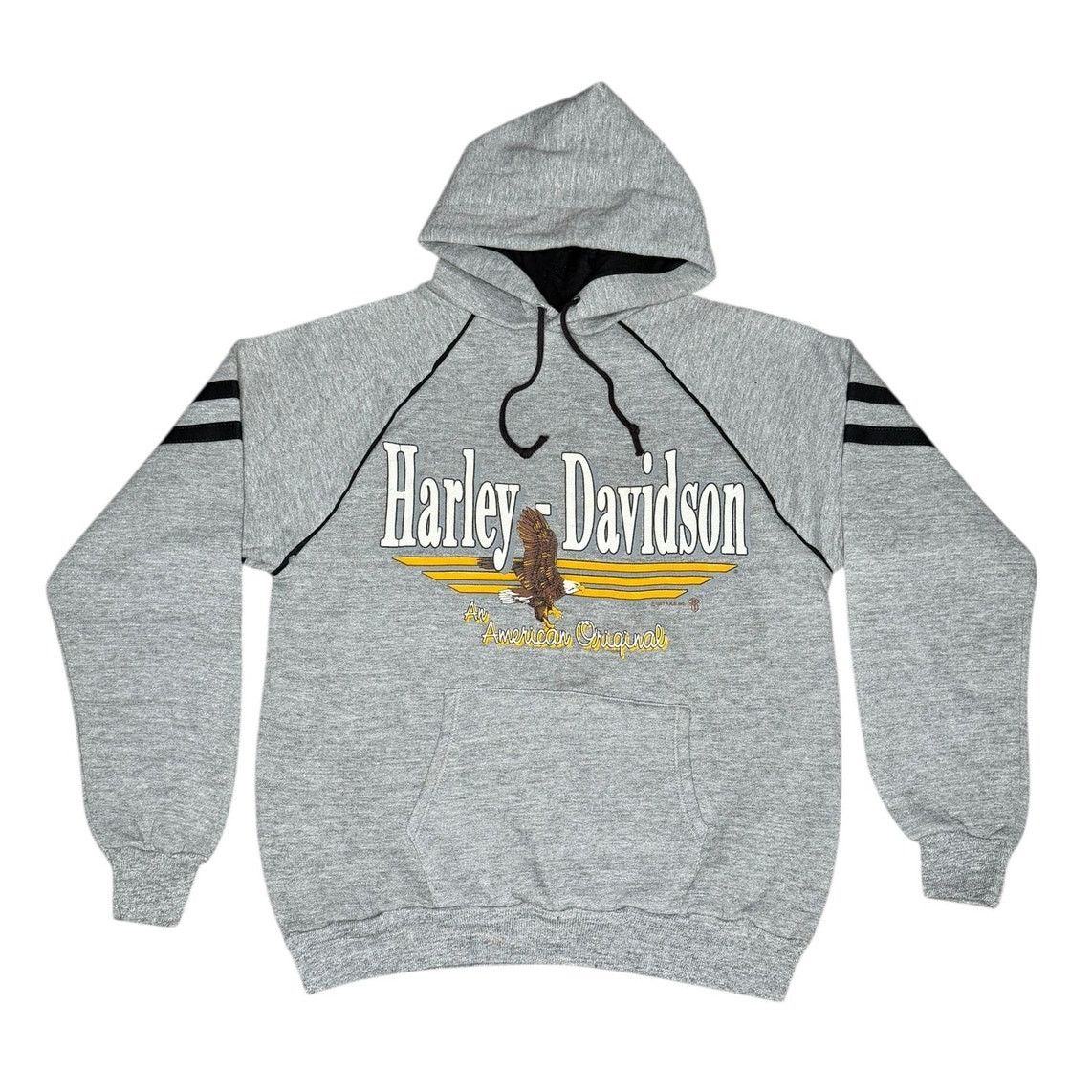 Harley Davidson × Vintage Vintage 80s Harley Davidson Zipper's Cycle Laurel, MD Hoodie Size US M / EU 48-50 / 2 - 1 Thumbnail