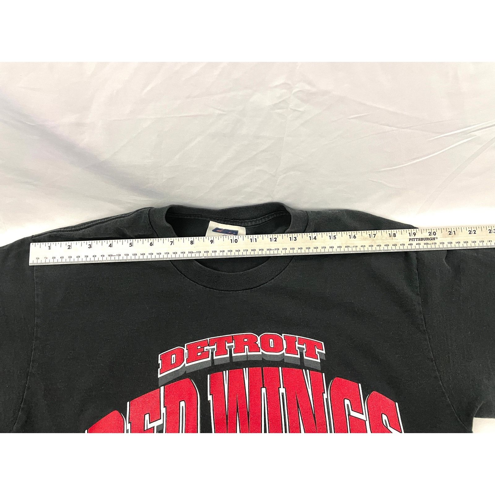CSA VTG Detroit Red Wings NHL Shirt L 1990's Black Hockey Sports Size US L / EU 52-54 / 3 - 8 Thumbnail