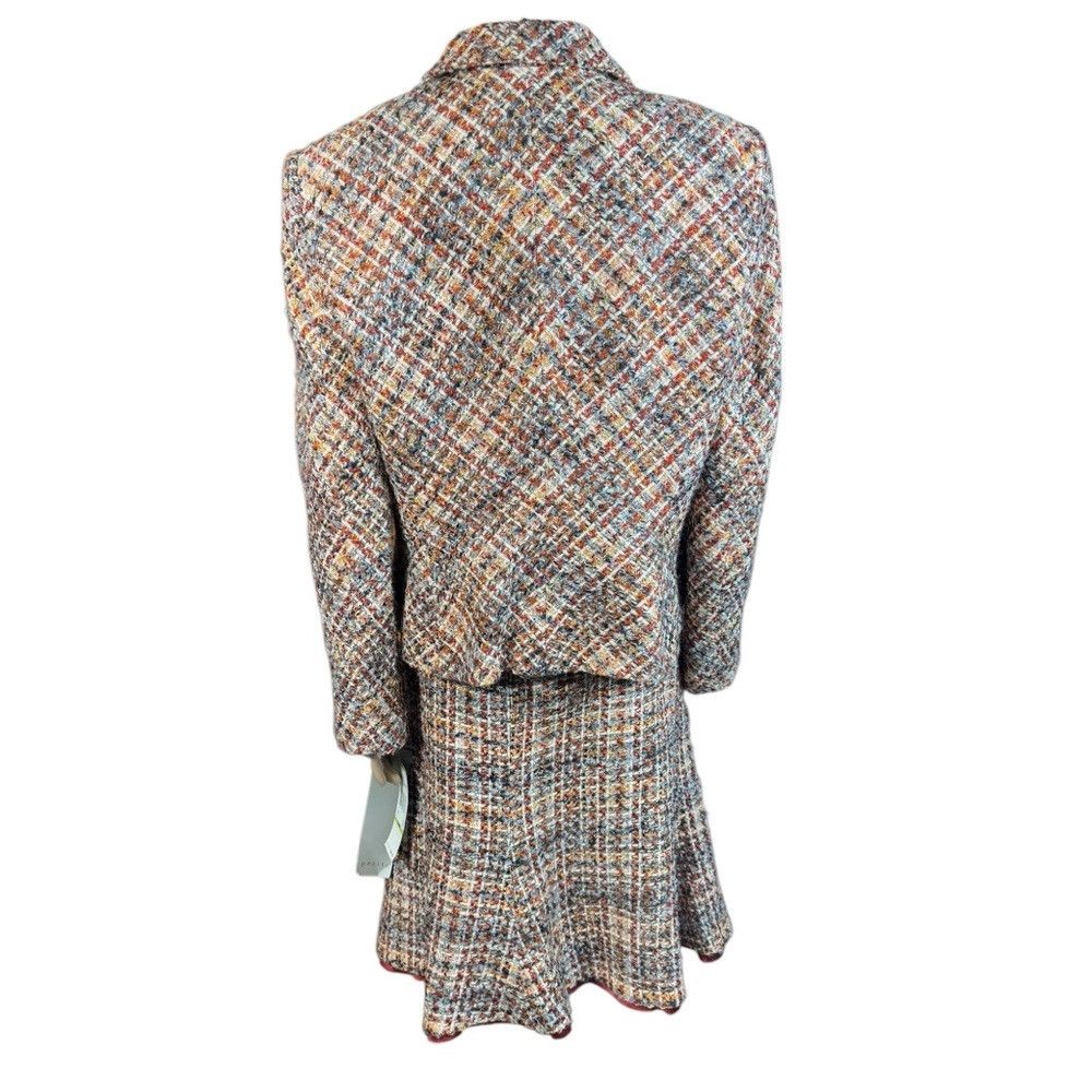 Anne Klein NWT New $380 Anne Klein Tweed Wool Blend Blazer Skirt Suit Size XL / US 12-14 / IT 48-50 - 4 Thumbnail