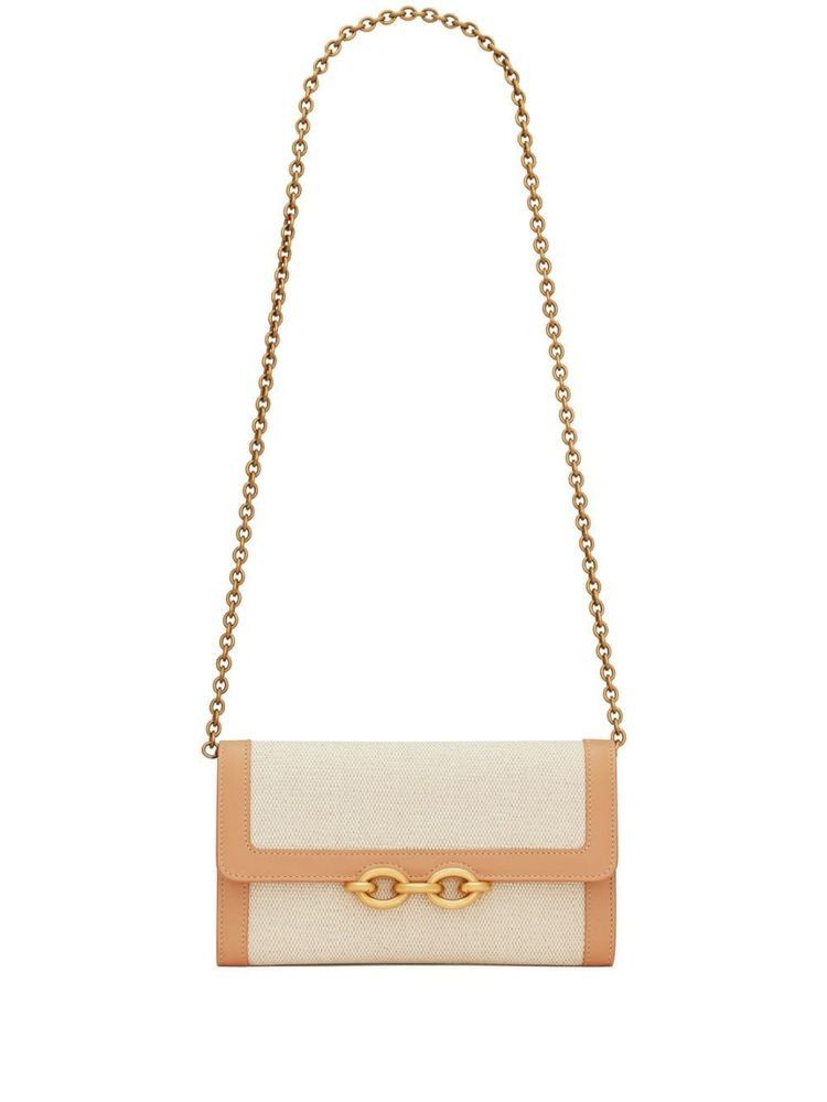 Saint Laurent Paris o1s1wg110924 Size: OS / Le Maillon Chain Wallet Beige & Tan Size ONE SIZE - 1 Thumbnail