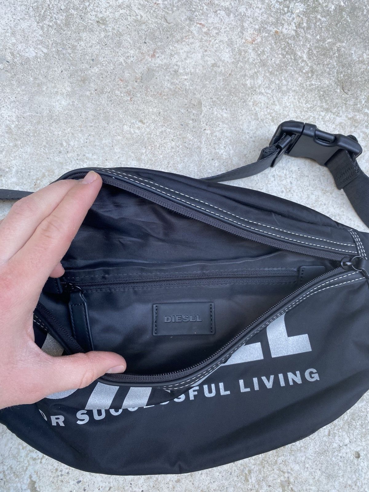 Diesel Diesel Black Logo Belt Bag Size ONE SIZE - 7 Thumbnail
