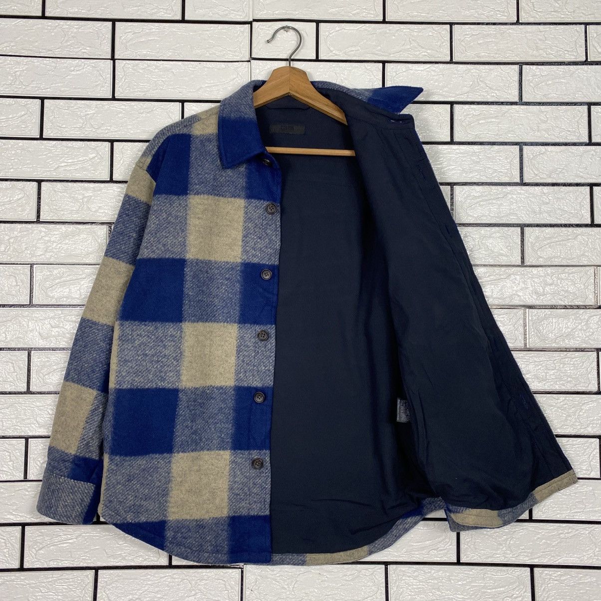 Japanese Brand 📌Vintage Wool Button Jacket Uniqlo Tartan Issey Miyake Size US S / EU 44-46 / 1 - 12 Thumbnail