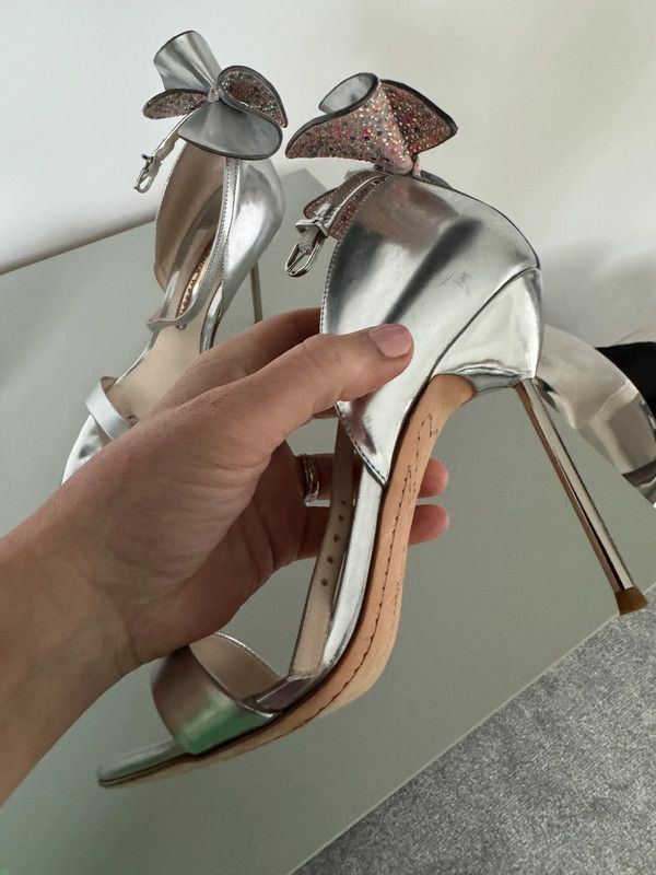 Sophia Webster Stunning Show Stopping Sofia Webster Silver Heels Size US 5 / IT 35 - 5 Thumbnail