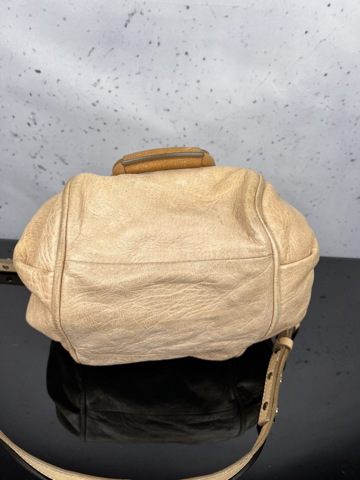 Chloe Authentic Chloé Ethel Small Satchel Bag Tan Lambskin Leather Size ONE SIZE - 4 Thumbnail