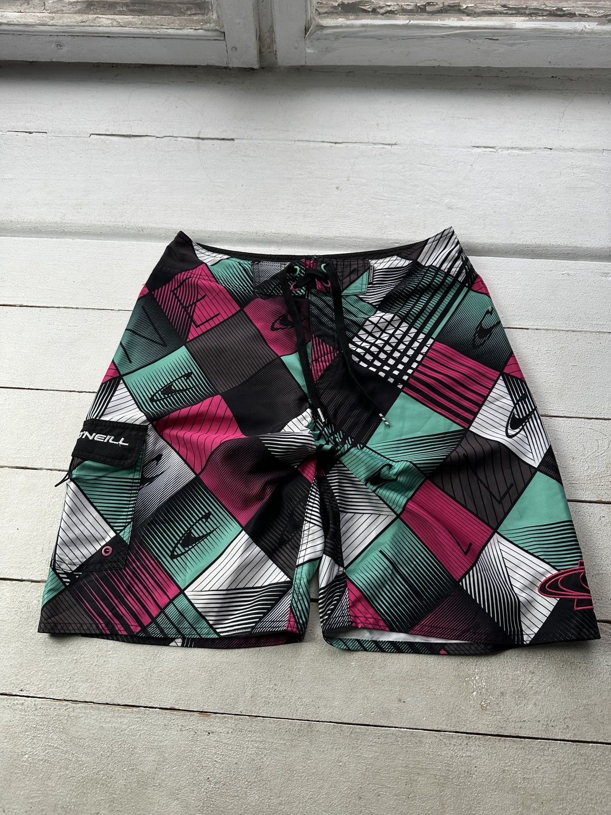O'Neill 🚨Vintage O’NEIL BIG LOGO OVER PRINT Japanese Surf style Size US 32 / EU 48 - 1 Thumbnail