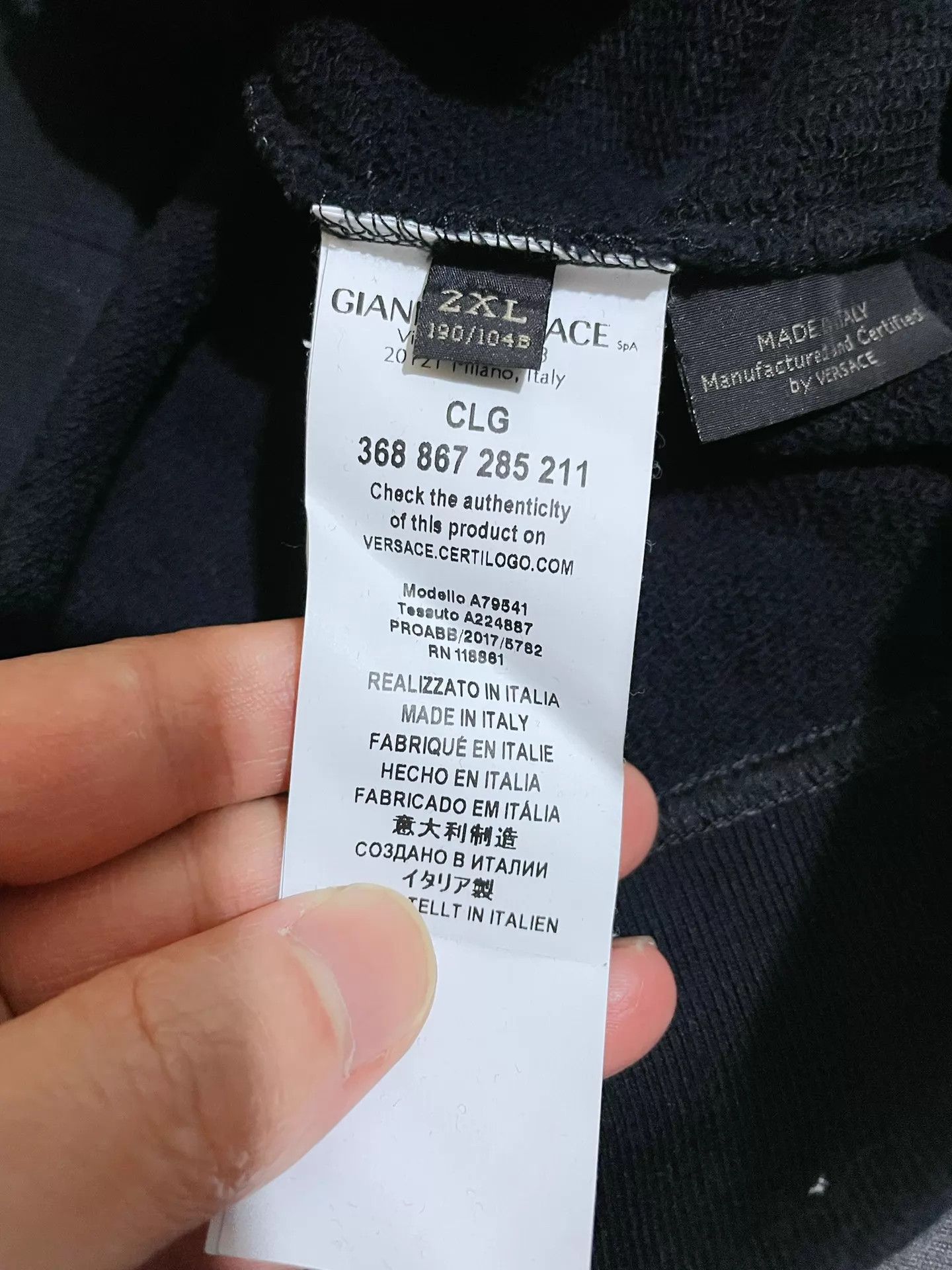 Versace Versace Medusa Crystal Embroidered Sweatshirt 2XL Size US XXL / EU 58 / 5 - 7 Thumbnail