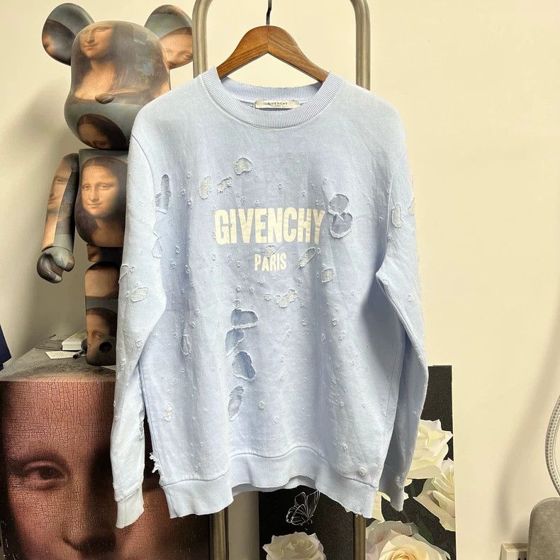 Givenchy Givenchy Distressed Hoodie O0618 2506-Nextarrow Size US M / EU 48-50 / 2 - 1 Thumbnail