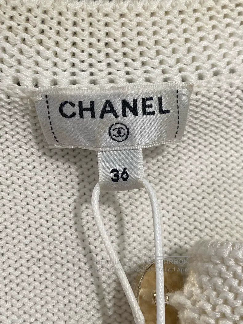 Chanel Chanel 21-year-old equestrian series white knitted cardiga Size XS / US 0-2 / IT 36-38 - 4 Thumbnail