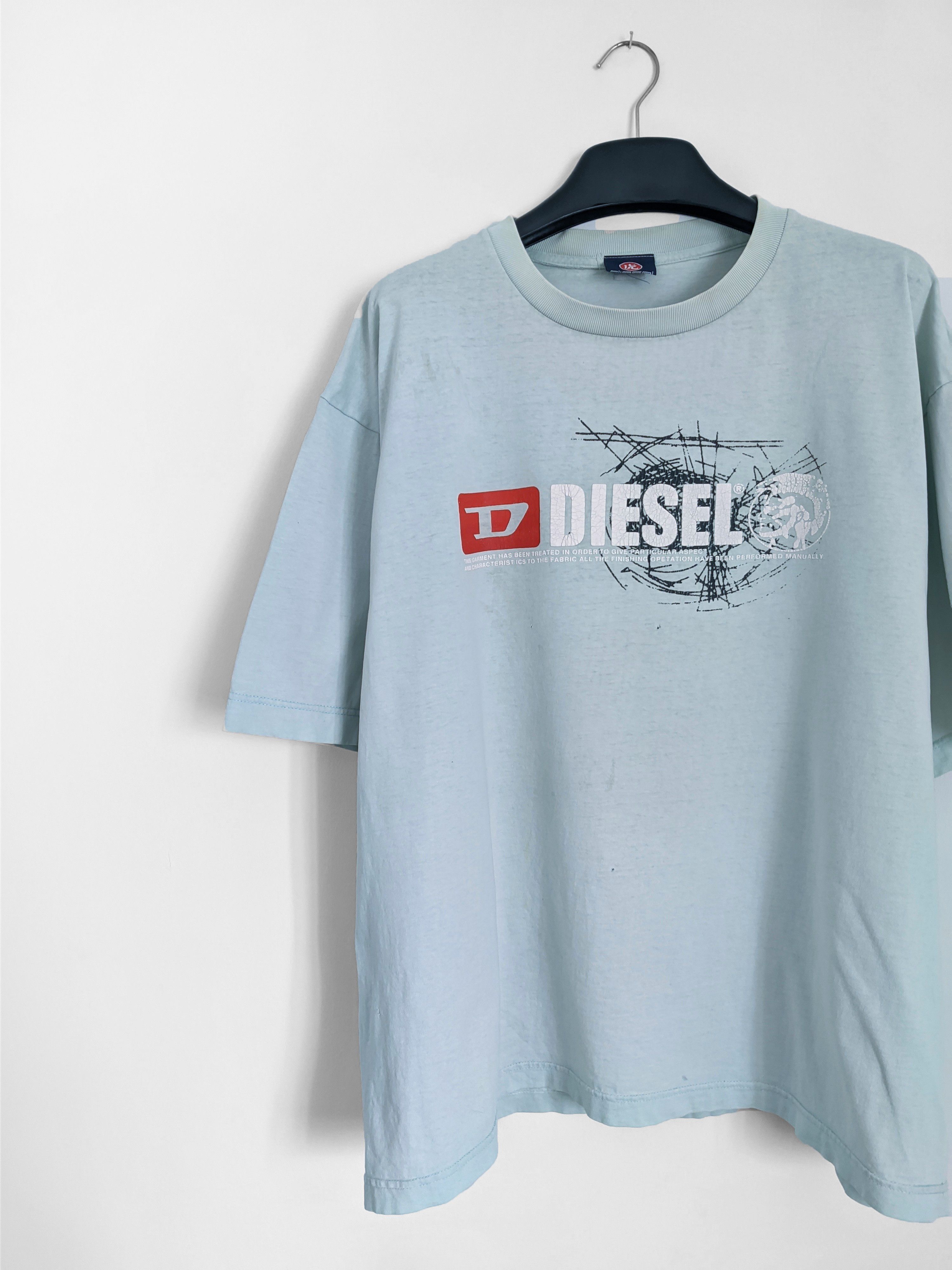 Diesel Vintage Diesel tshirt big logo 90s Size US XL / EU 56 / 4 - 4 Thumbnail