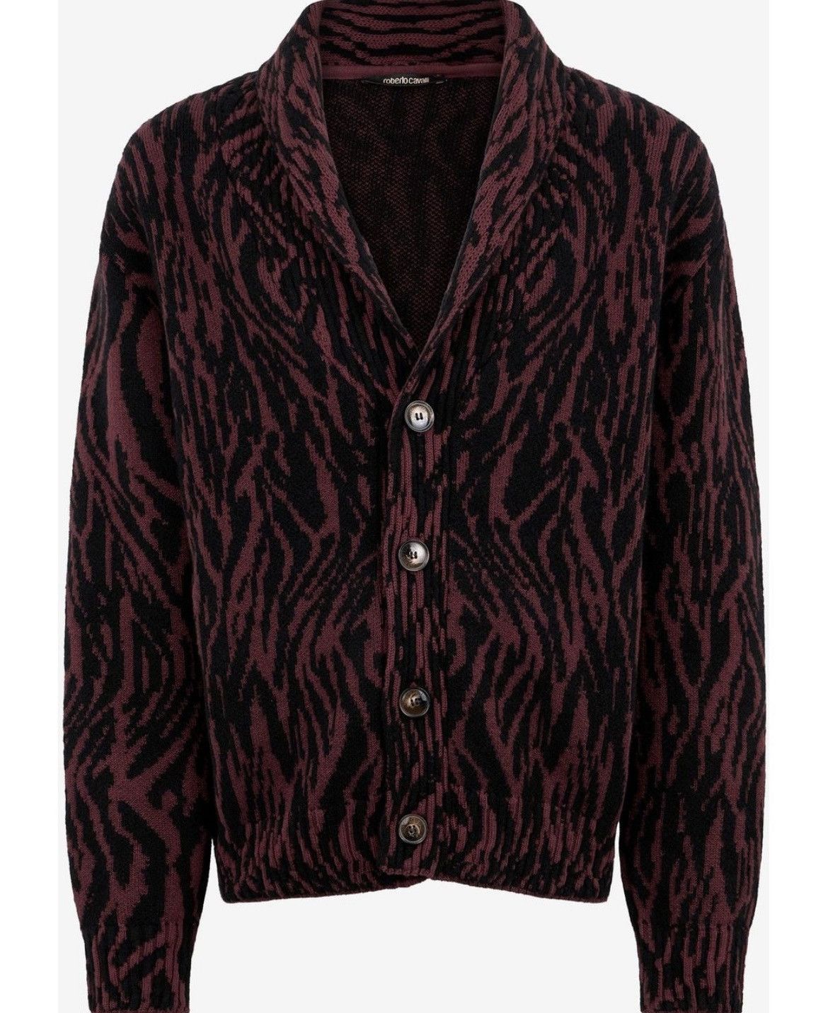 Other Roberto Cavalli Animalier Jacquard Cardigan Size US XL / EU 56 / 4 - 1 Thumbnail