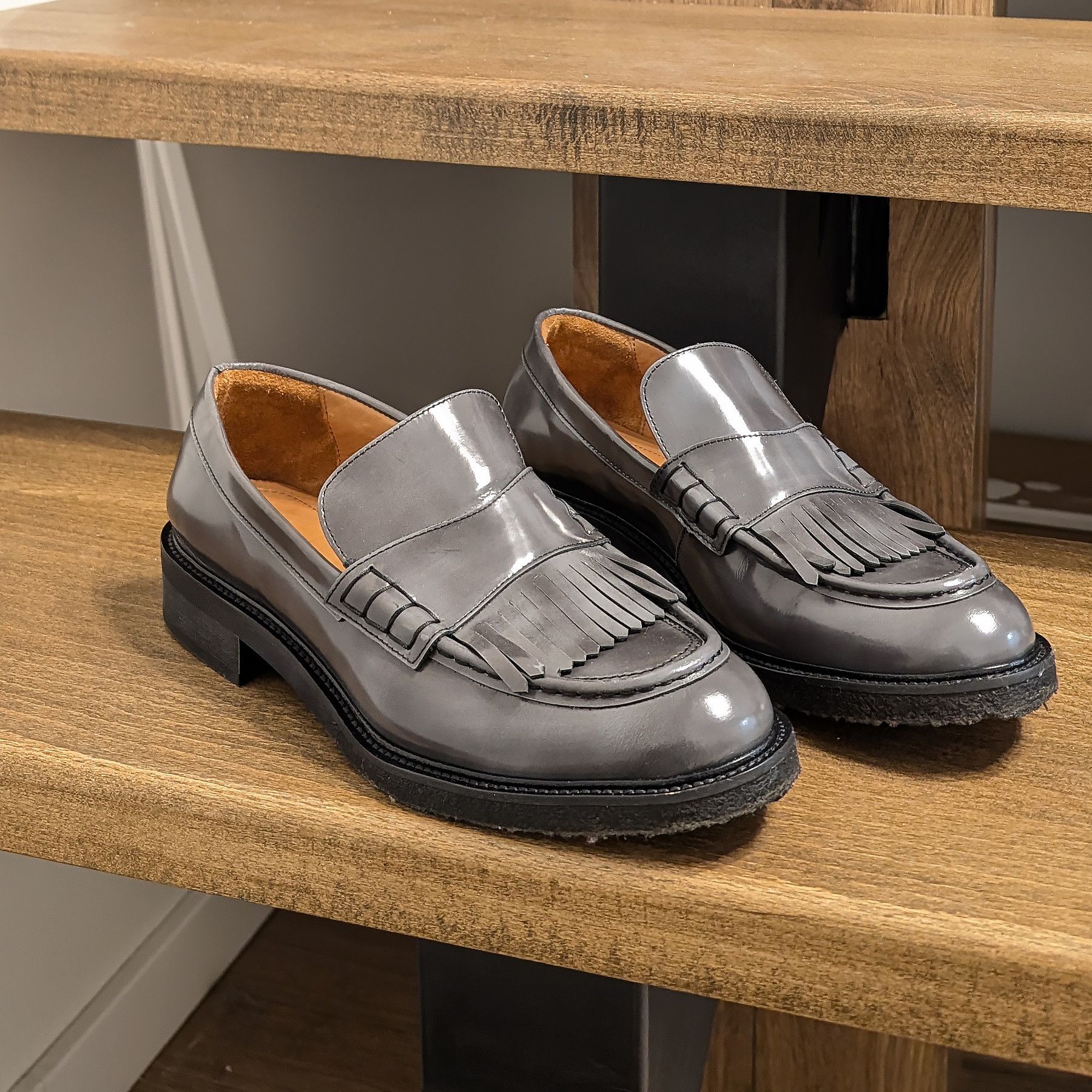 Billi Bi Billi Bi Copenhagen EU 42 Leather Loafers Slip-On Shoes Size US 12 / IT 42 - 3 Thumbnail