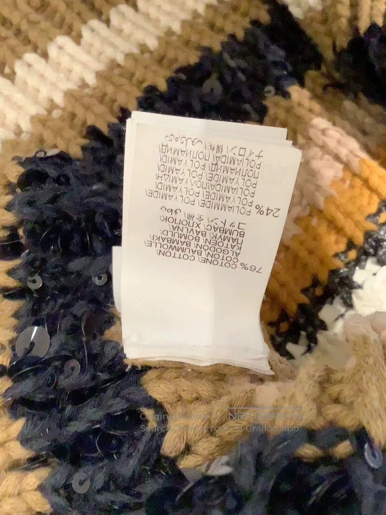 Brunello Cucinelli Brunello Cucinelli Patterned cotton sequin cardigan Size S / US 4 / IT 40 - 6 Thumbnail
