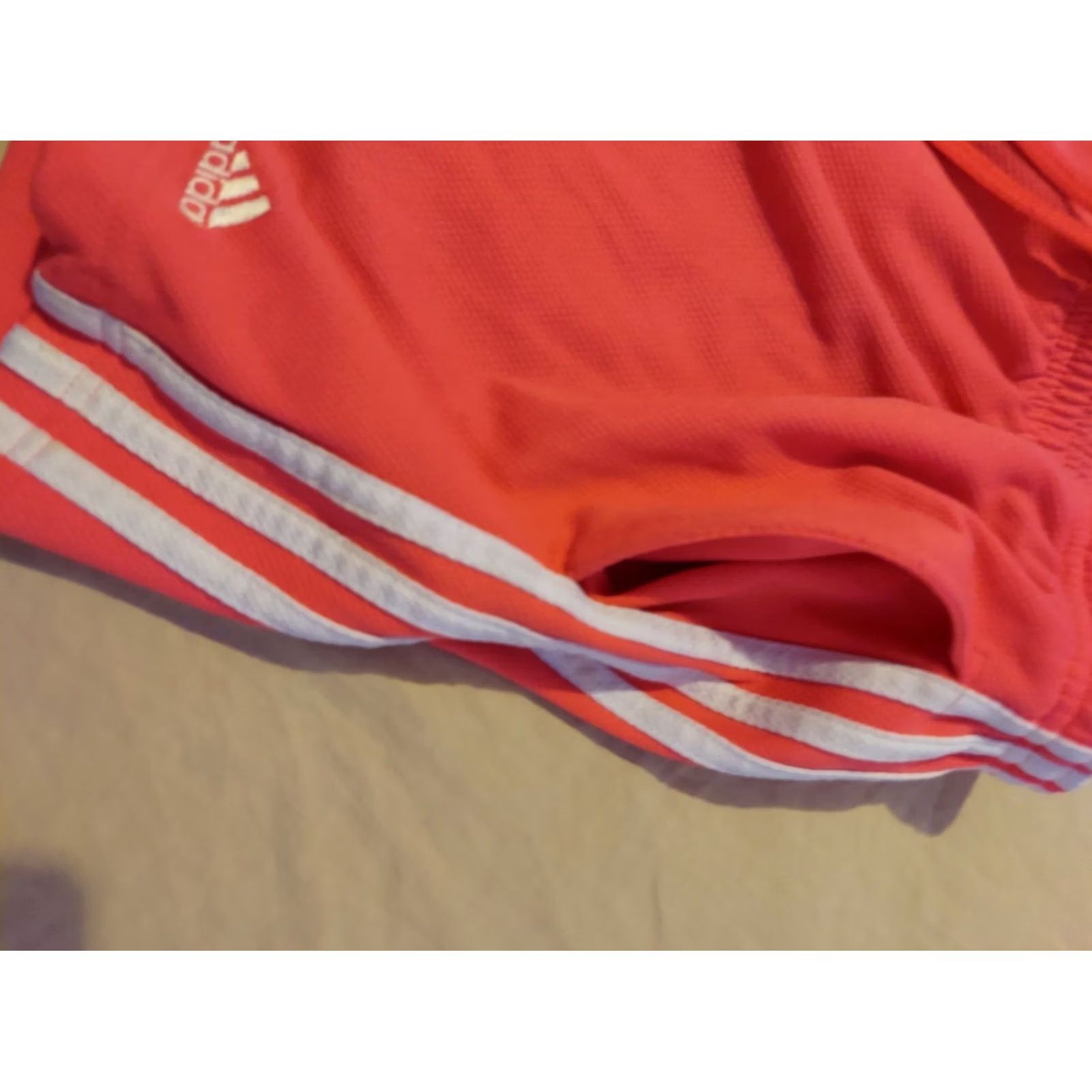 Adidas adidas Womens Shorts L Large Orange Athletic Gym Workout Size 36" / US 14 / IT 50 - 3 Thumbnail