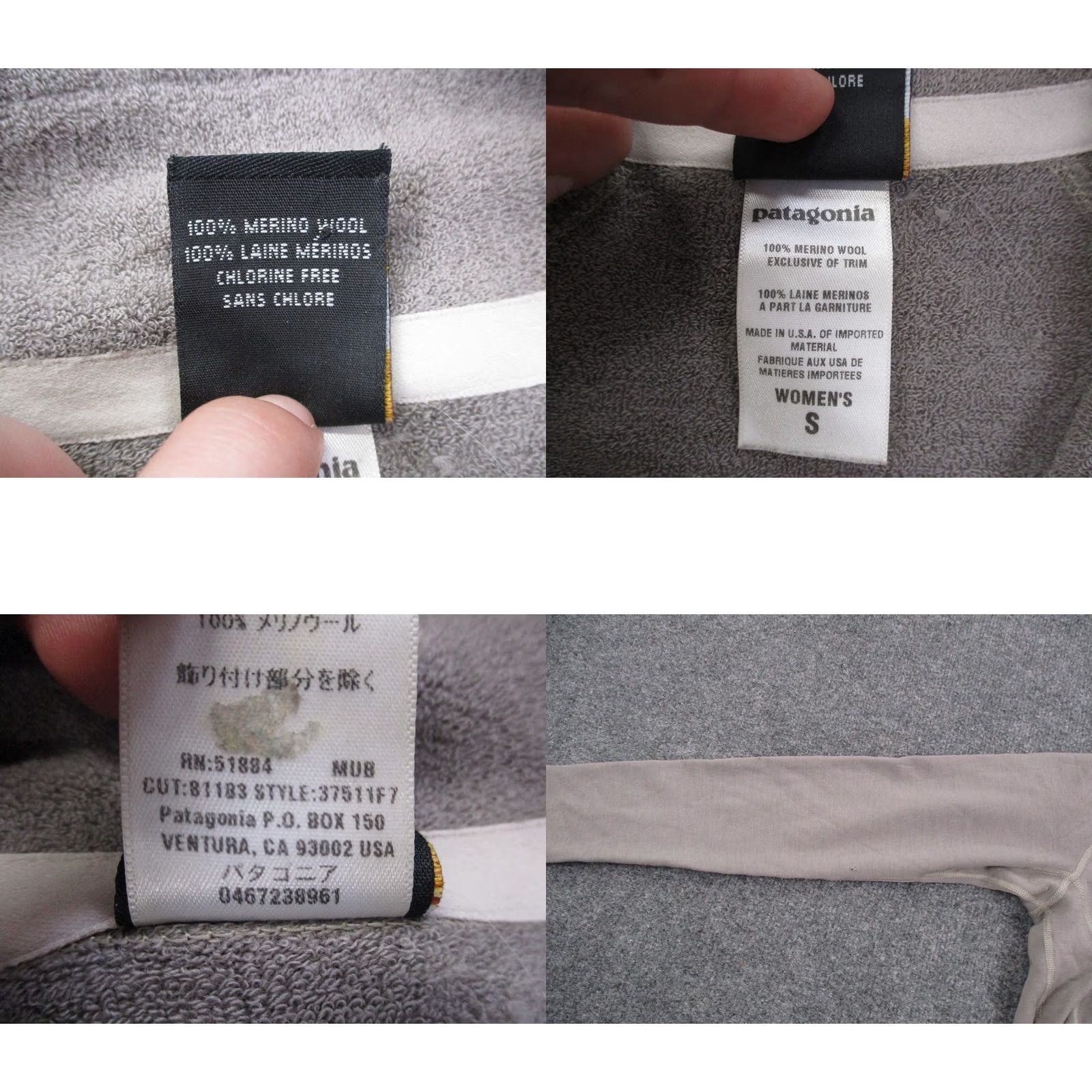 Patagonia Patagonia Jacket Women S Merino Wool Windbreaker 1/4 Zip Beige Size S Size S / US 4 / IT 40 - 8 Thumbnail