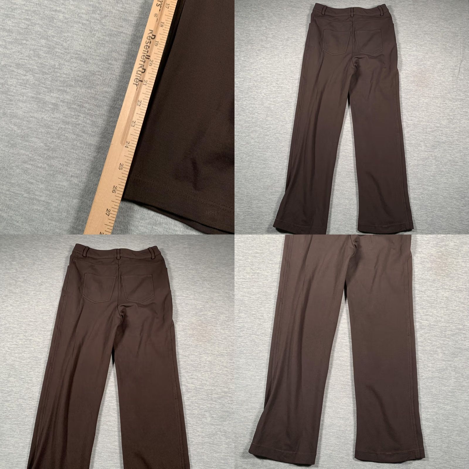 St. John St John Pants Womens 4 Straight Leg Career Trousers Pull On Stretch Classic Size 27" / US 4 / IT 40 - 9 Thumbnail