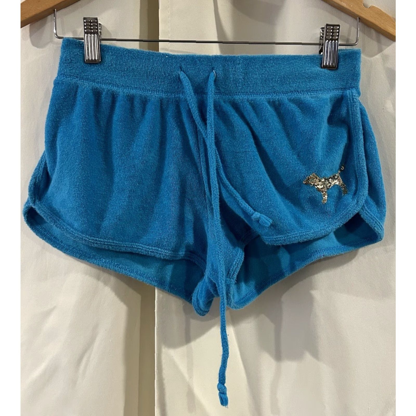 Victoria's Secret Victoria's Secret PINK Blue Women's XS Terry Cloth Loungewear Shorts Size 26" / US 2 / IT 38 - 2 Thumbnail