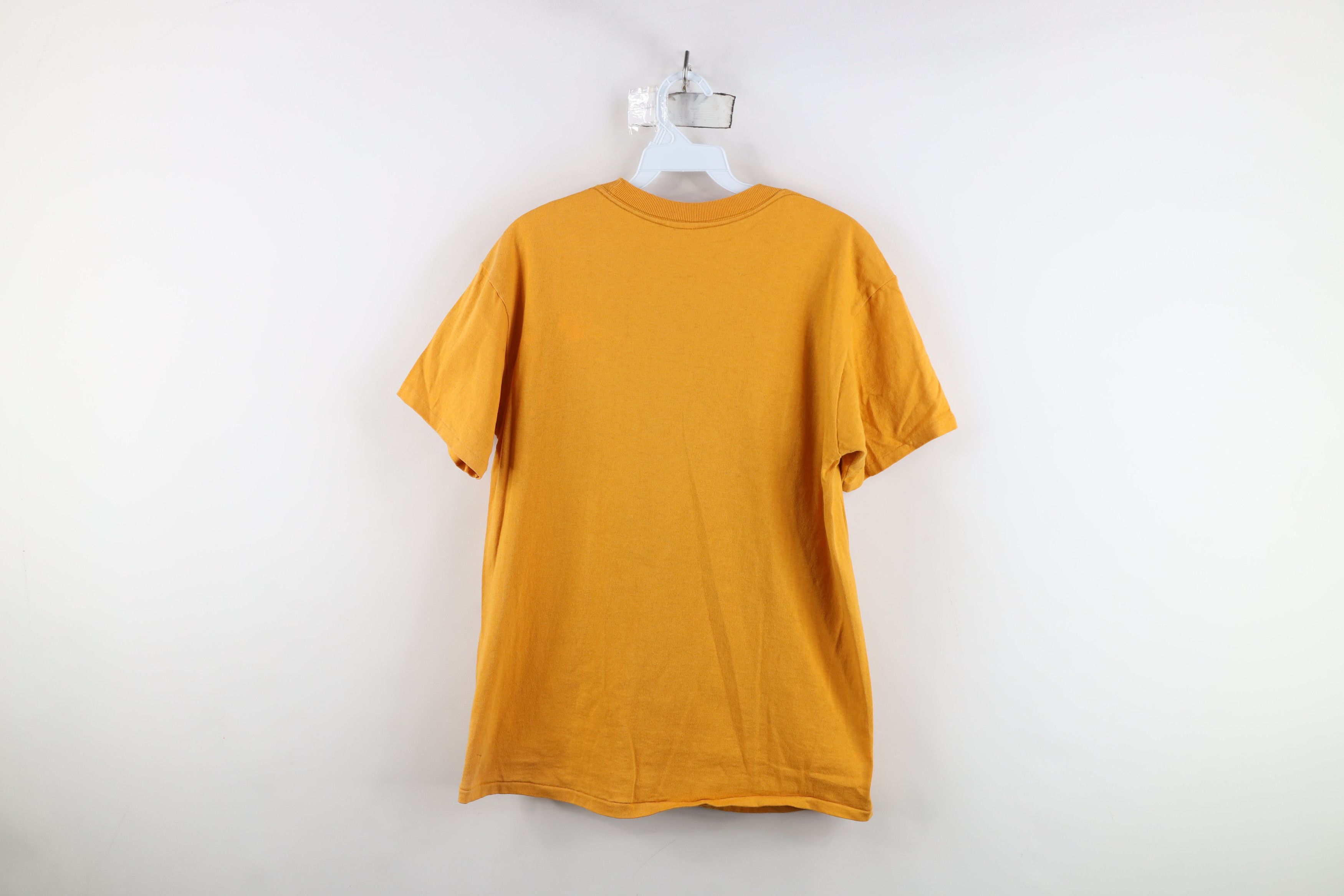 Vintage Vintage 70s Streetwear Blank Pocket T-Shirt Orange USA Size US M / EU 48-50 / 2 - 11 Thumbnail