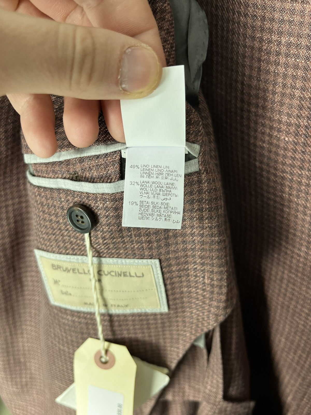 Brunello Cucinelli brunello cucinelli linen blazer jacket size 50 Size 50R - 12 Thumbnail