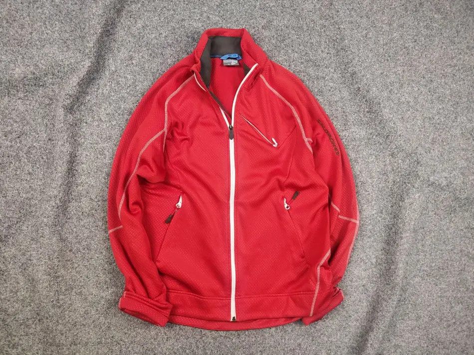 Salomon Vintage Salomon Acti Logo Zip Red Fleece Long sleeve Size US L / EU 52-54 / 3 - 1 Thumbnail