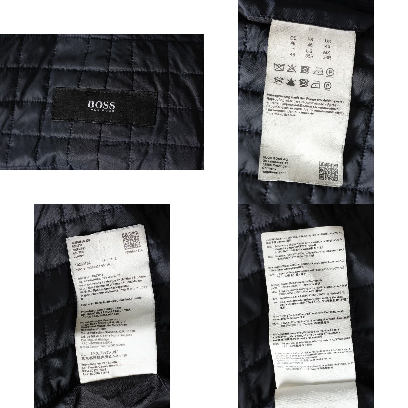 Hugo Boss HUGO BOSS Conway Wool Cashmere Coat Jacket Men 46 Wool Cashmere Coat Size US S / EU 44-46 / 1 - 8 Thumbnail