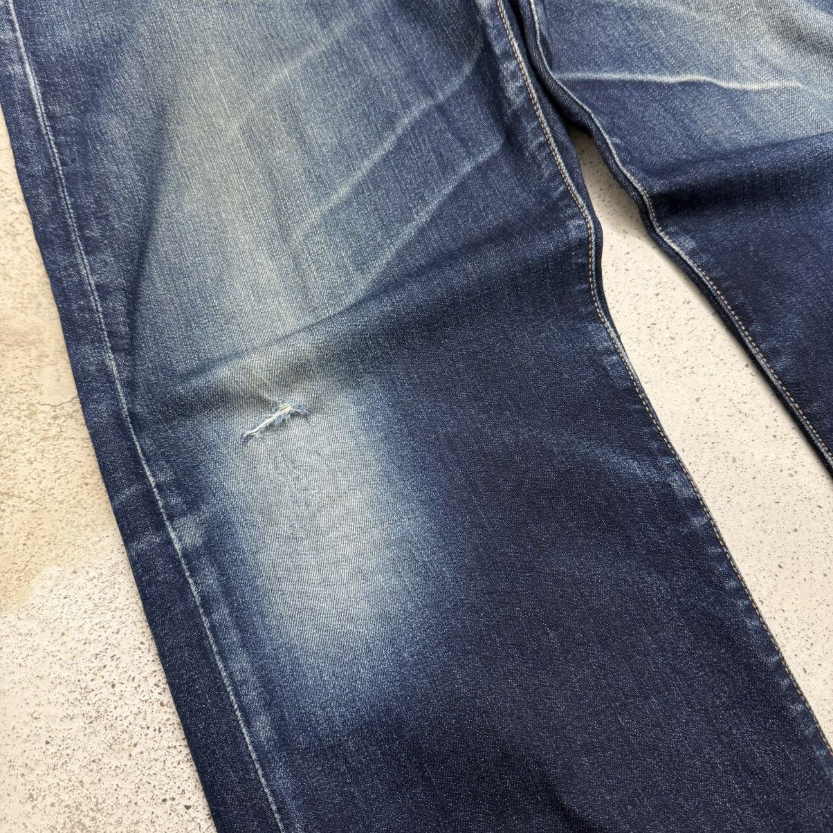 Levi's Levis 569 Big E Distressed Repaired Stretch Denim Pants Size US 35 - 6 Thumbnail