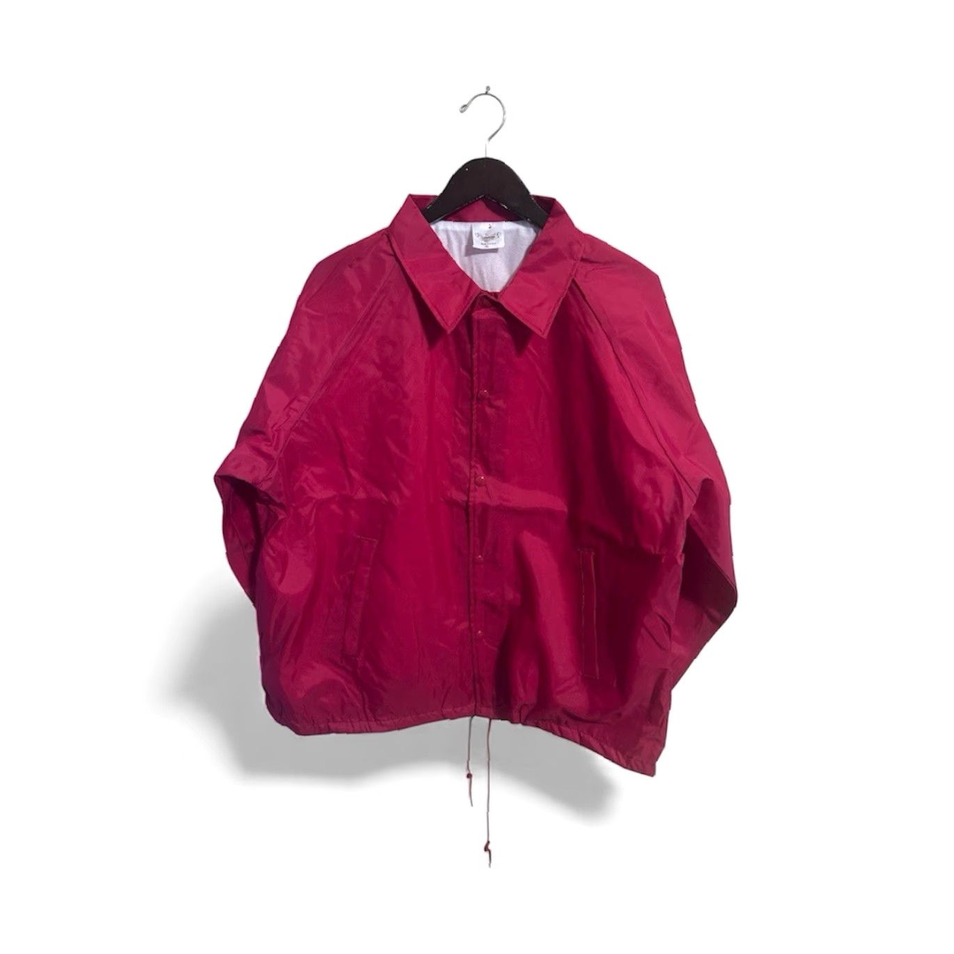 Vintage VINTAGE Auburn Coachs Jacket Mens XL Red 80s Deadstock NWOT Nylon Shell Polyester Lining Windbreaker USA Made Size US XL / EU 56 / 4 - 2 Thumbnail