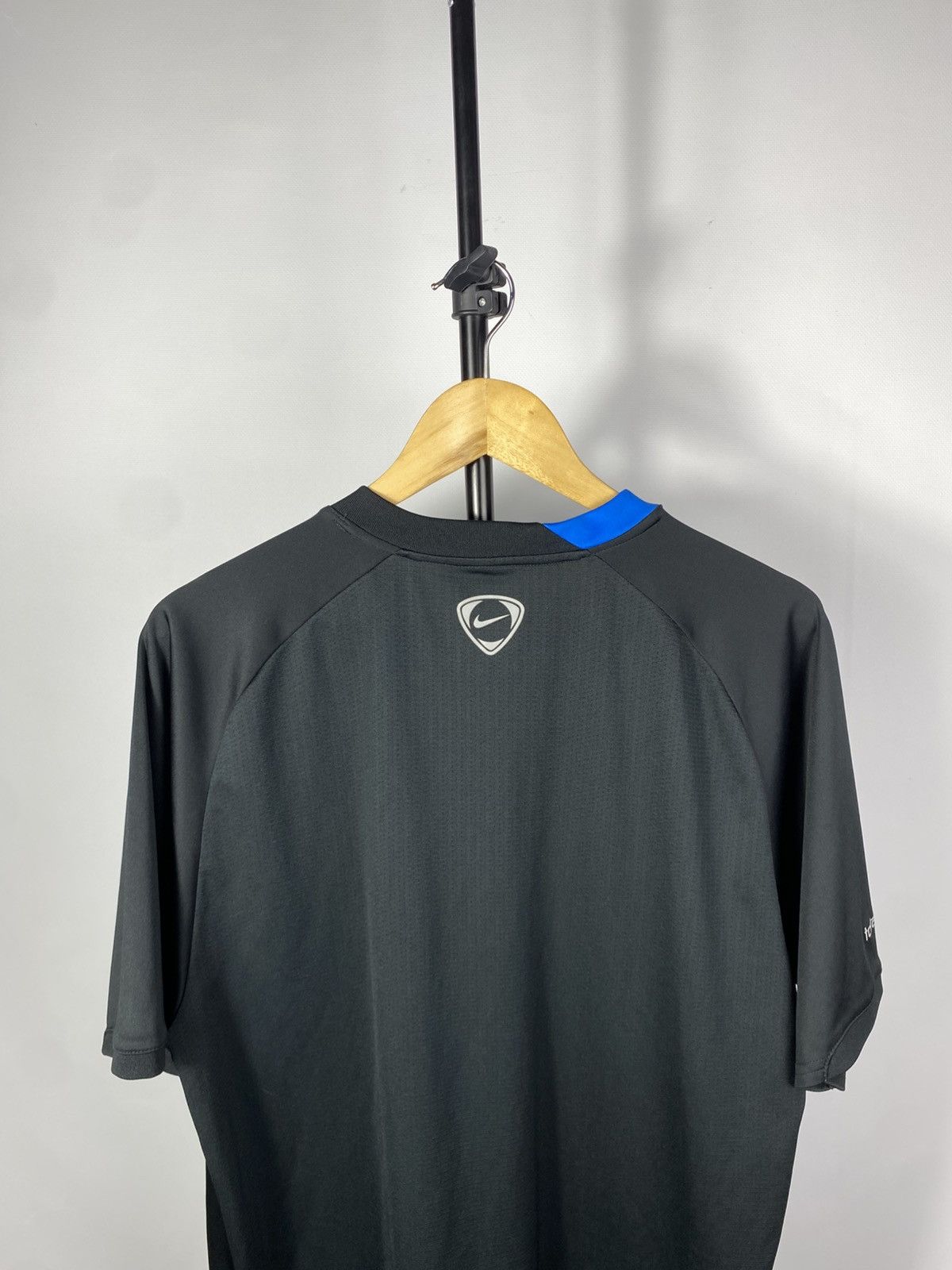 Nike × Vintage Vintage 00s NIKE Total 90 Black Sport Wear Jersey Size US L / EU 52-54 / 3 - 11 Thumbnail