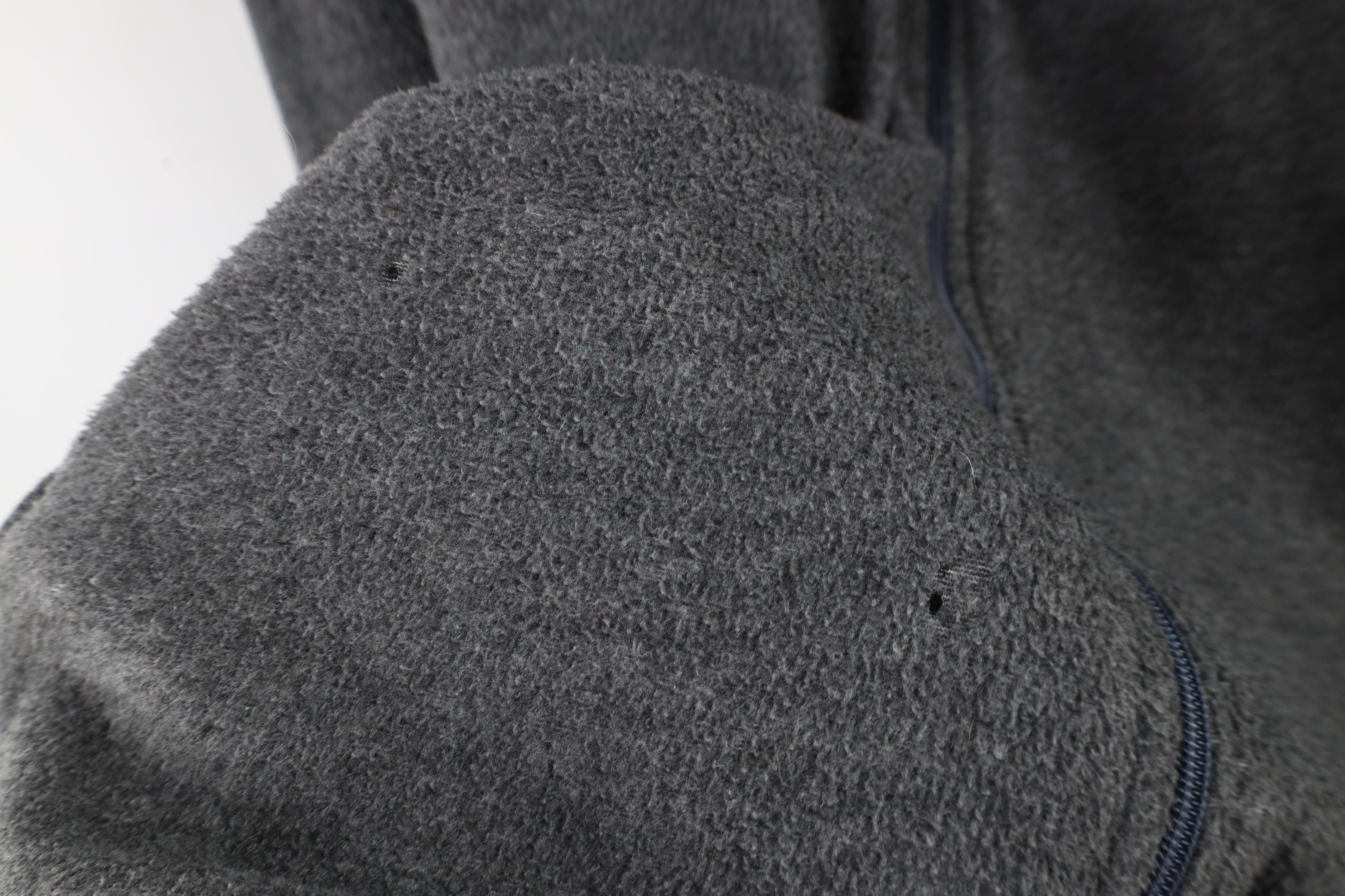 Vintage Vintage 90s Streetwear Blank Fleece Full Zip Hoodie Gray Size US XXL / EU 58 / 5 - 4 Thumbnail