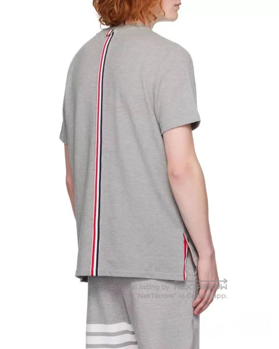 Thom Browne Thom Browne Gray Striped Cotton Men's T. Size US XXL / EU 58 / 5 - 3 Thumbnail