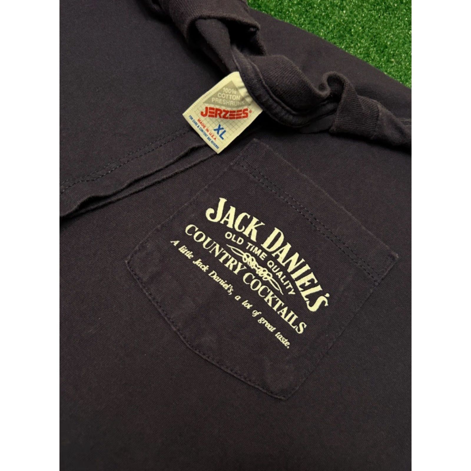 Vintage VINTAGE 90s Jack Daniels Country Cocktail Promo Pocket Tee VTG Shirt Mens XL Blue Pocket Tee 90s Mens XL Size US XL / EU 56 / 4 - 3 Thumbnail