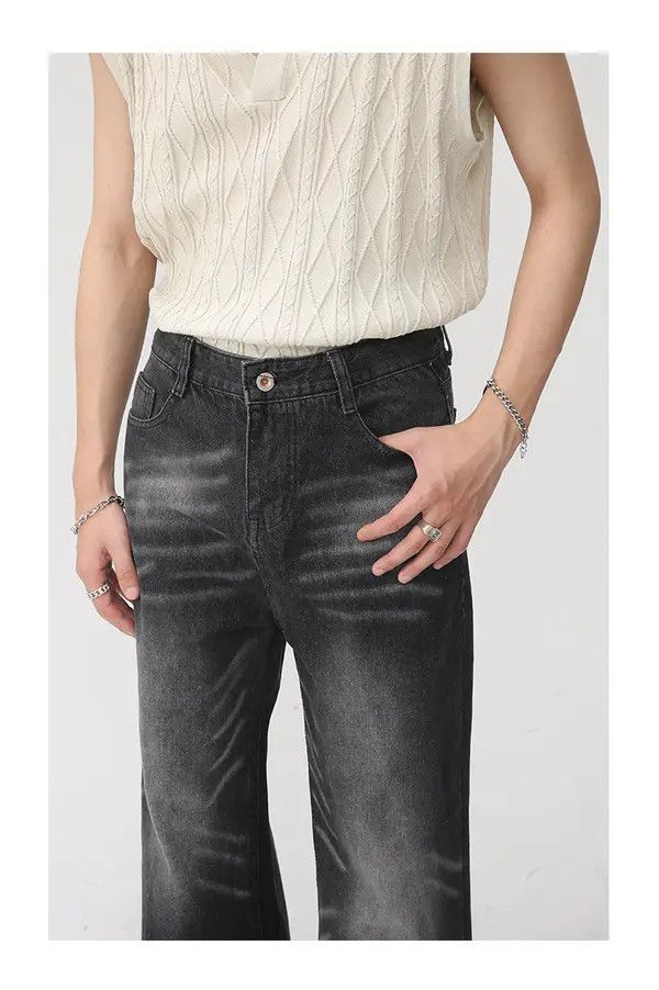 VIBE Casual loose straight wide leg vintage jeans Size US 32 / EU 48 - 5 Thumbnail