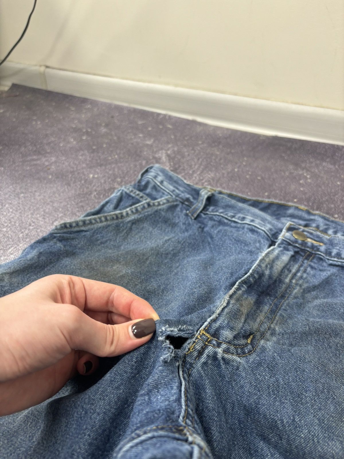 Carhartt Vintage Carhartt USA Straight Fit Denim Work Hype Jeans Size US 36 / EU 52 - 14 Thumbnail