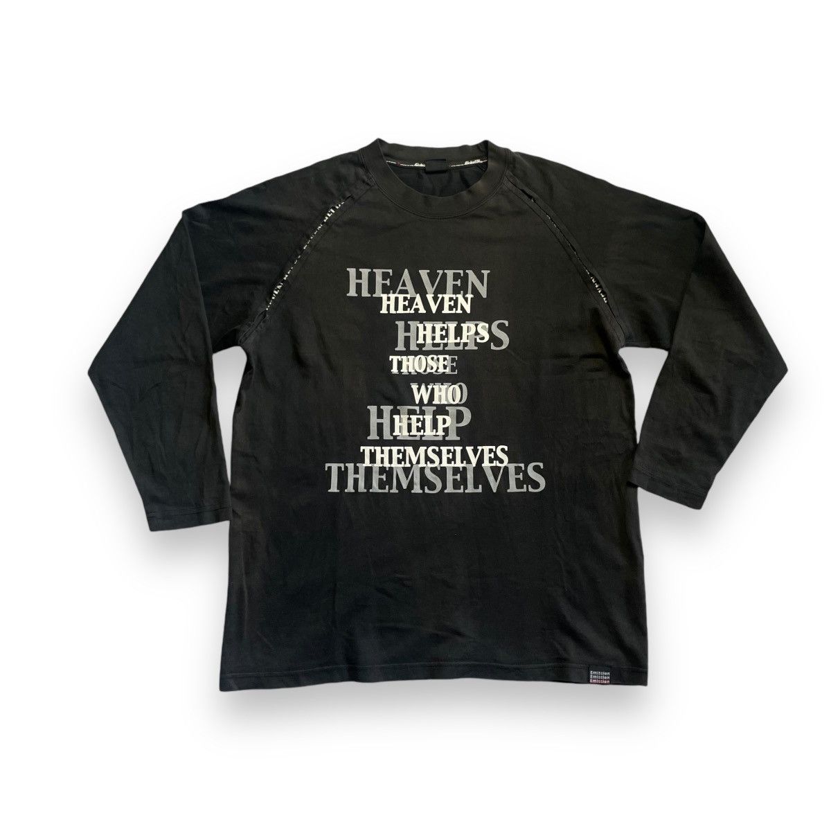 If Six Was Nine 🇯🇵 Y2K EMISSION WORDING LONG SLEEVE TSHIRT Size US M / EU 48-50 / 2 - 1 Thumbnail