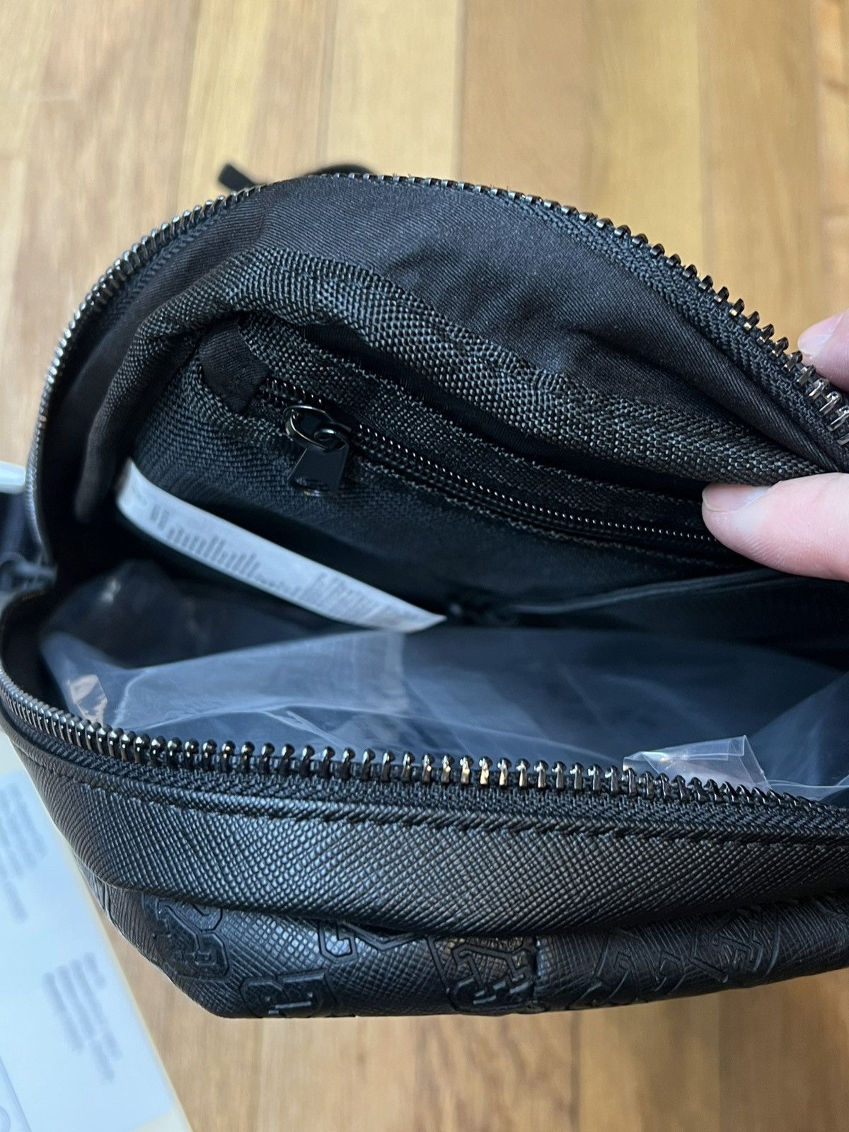 Jordan Brand Jordan Nike Monogram Logo Unisex Black Sling Crossbody Bag Size ONE SIZE - 3 Thumbnail