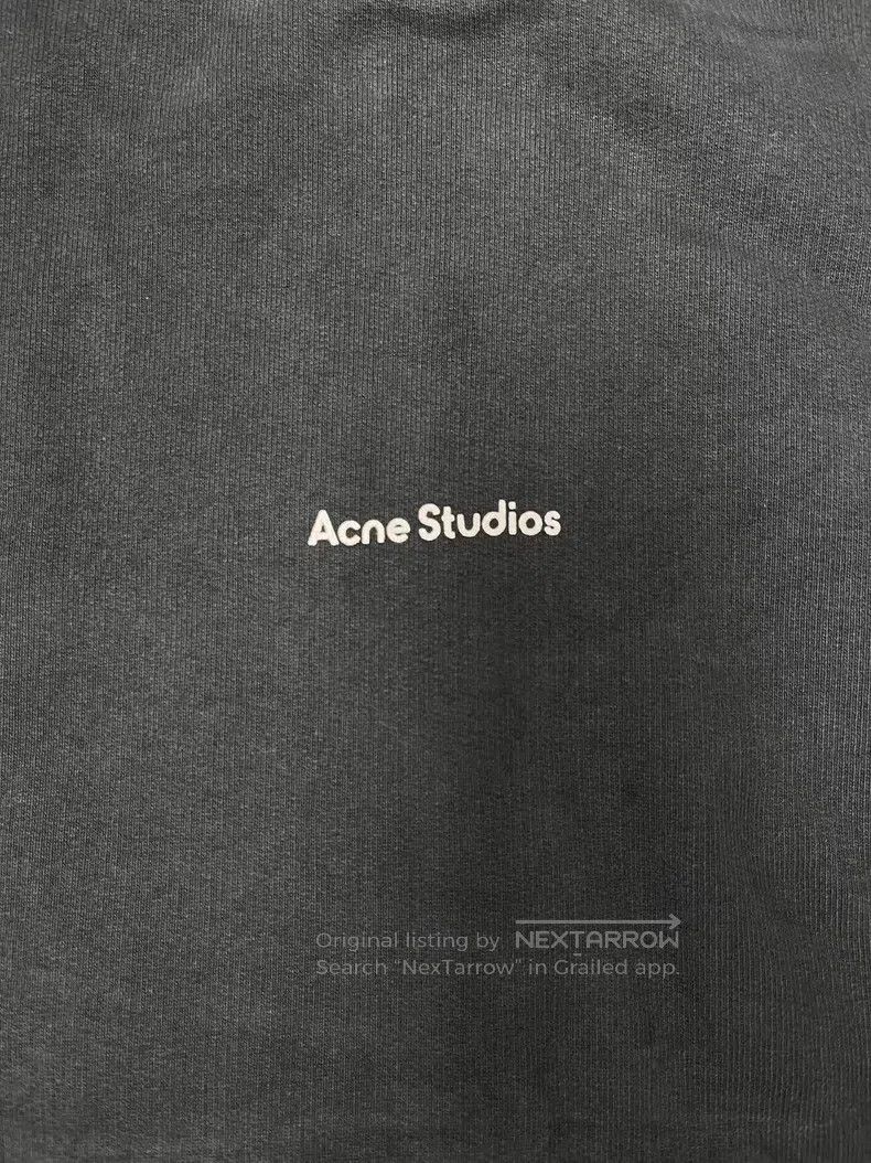 Acne Studios Acne Studios Logo Lettering Pullover Hoodie - Black Size US XS / EU 42 / 0 - 3 Thumbnail