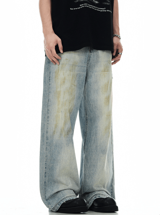 Japanese Brand × Jean Men's American retro distressed casual straight jeans Size US 32 / EU 48 - 3 Thumbnail