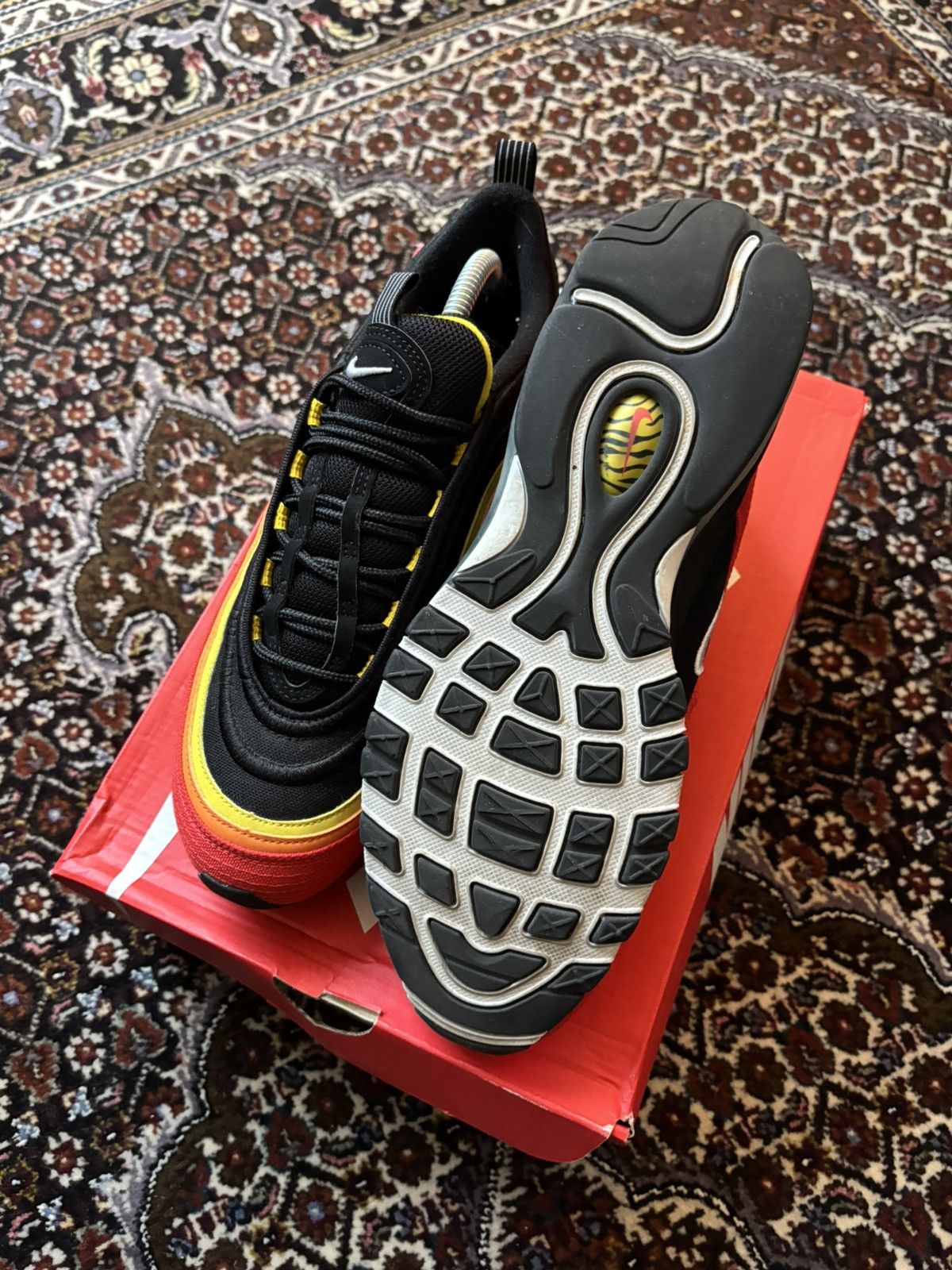 Nike Nike Air Max 97 — Black/Red/Yellow (“Undefeated Vibes”) Size US 8.5 / EU 41-42 - 2 Thumbnail