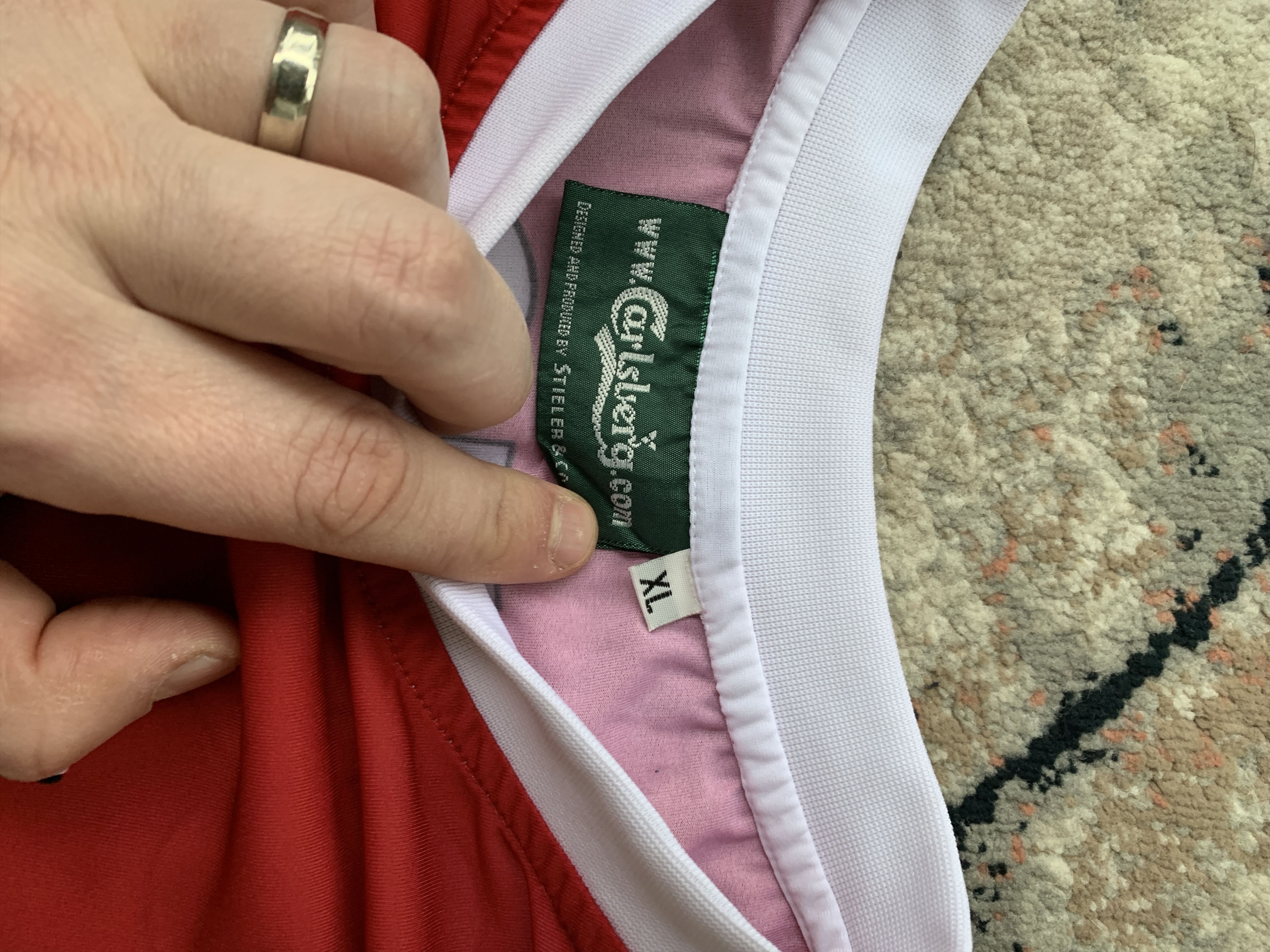Vintage Vintage SUISSE 10 Carlsberg Part Of The Game Jersey Size US XL / EU 56 / 4 - 4 Thumbnail