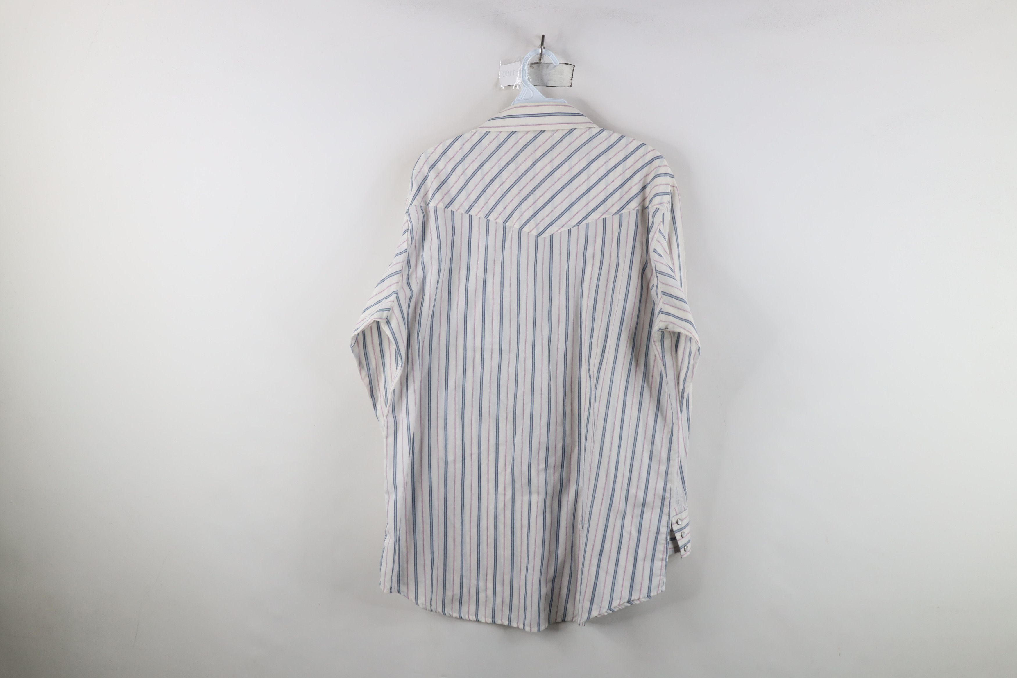 Vintage Vintage 70s Rockabilly Cowboy Striped Snap Button Shirt Size US L / EU 52-54 / 3 - 11 Thumbnail