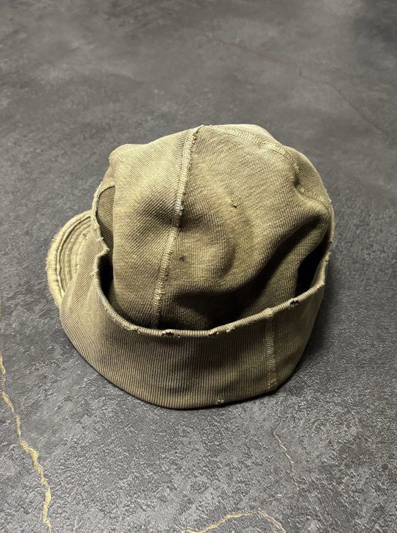Kapital Conductor Soft Brim Beanie Visor Distressed weathered hat Size ONE SIZE - 4 Thumbnail