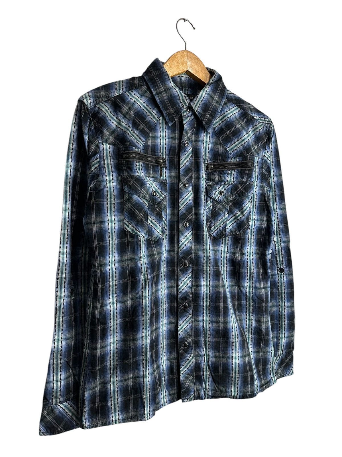 Hysteric Glamour SORRIDERE GOTHIC WESTERN SHIRT BUTTON IFSIXWASNINE LGB STYLE Size US M / EU 48-50 / 2 - 3 Thumbnail