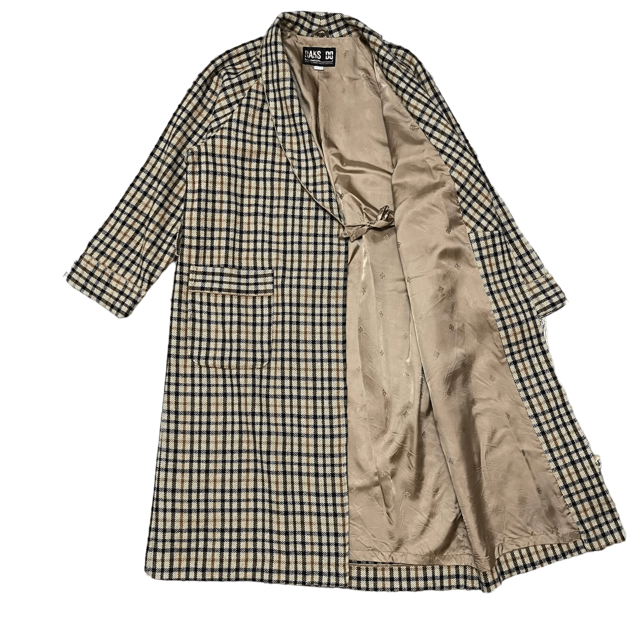DAKS Vintage Daks London Checkered Wool Bathrobe Size US L / EU 52-54 / 3 - 5 Thumbnail