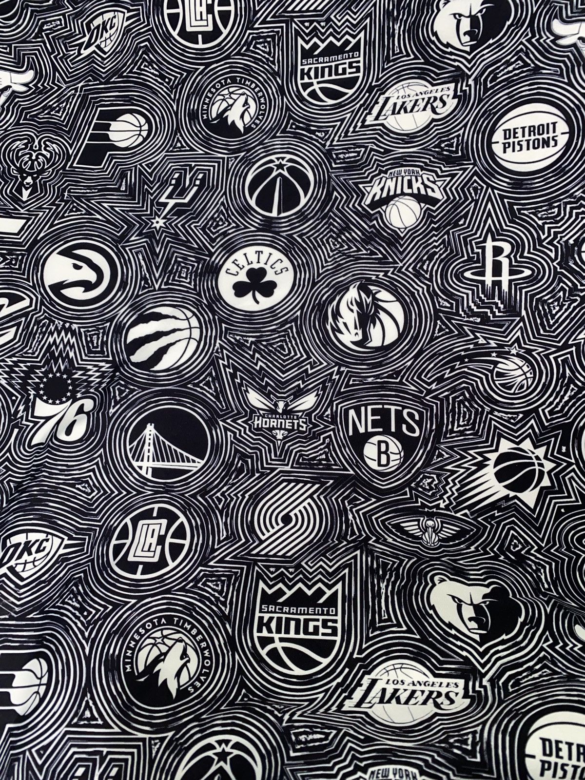 NBA NBA Staple All-Over Logo Print Snap-Button Jacket XL Size US XL / EU 56 / 4 - 6 Thumbnail