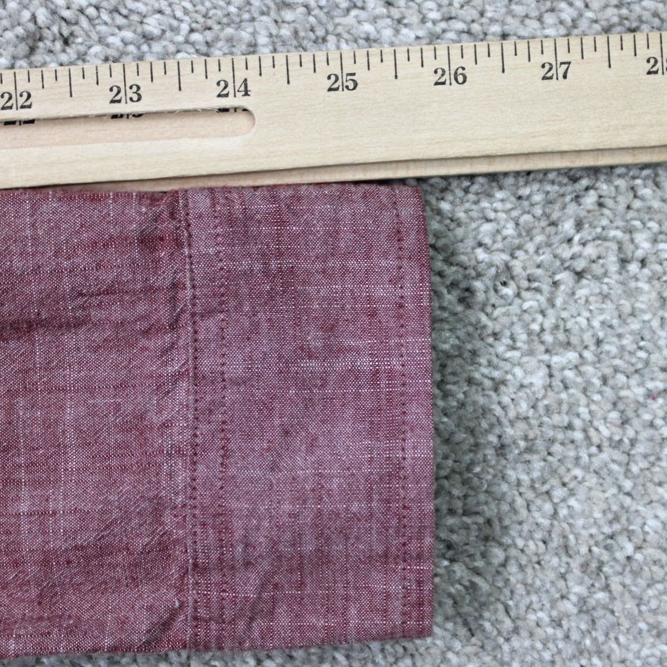 Vintage Tailor Vintage Shirt Mens Small Heather Red Flip Cuff 100% Cotton Long Sleeve Shirt Size US S / EU 44-46 / 1 - 6 Thumbnail
