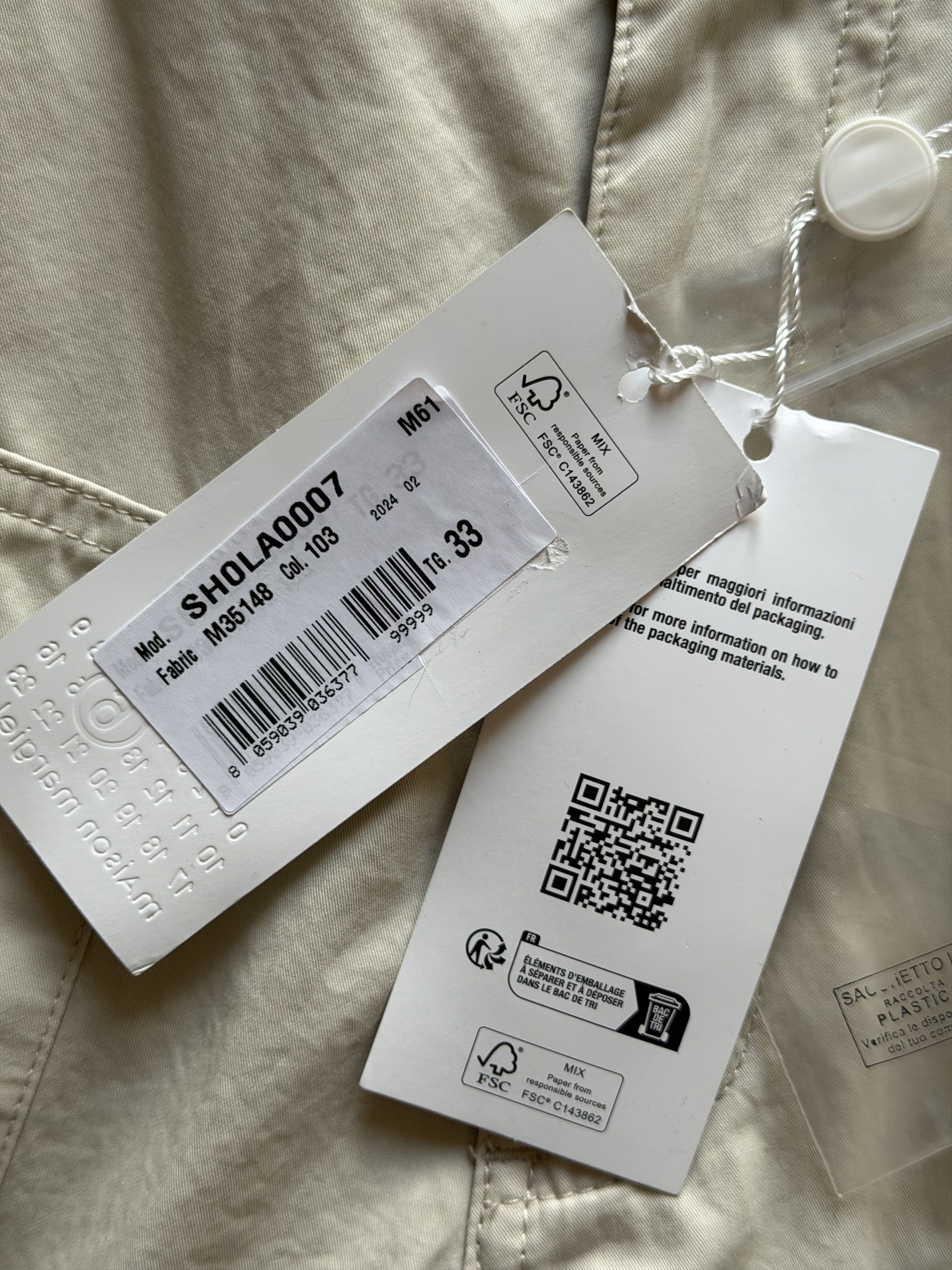 MM6 MM6 Maison Margiela Multi Pocket Cargo Pants in Stone Size US 33 - 6 Thumbnail