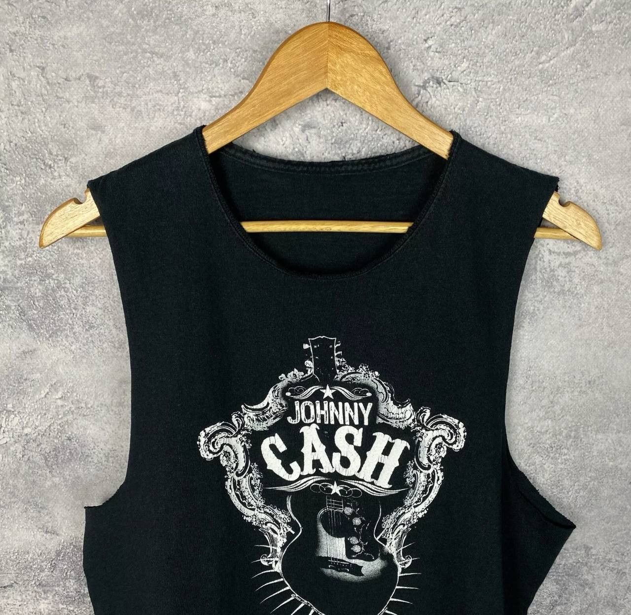 Band Tees Johnny Cash Tank Top Men's Size M Black Sleeveless ` Size US M / EU 48-50 / 2 - 2 Thumbnail